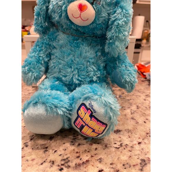 Disney Shake it Up Blue Curly Build a bear Rabbit with necklace Soft Cuddly 16" - Picture 2 of 4